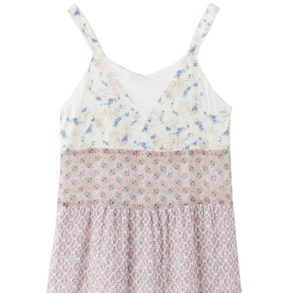 Combination limited edition floral midi dress